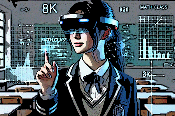 Student using open source mixed-reality